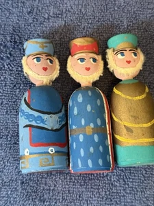 Belén vintage Anne Beate diseño 3 reyes magos Dinamarca como está hecho a mano - Imagen 1 de 17