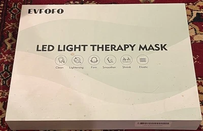 Máscara de terapia de luz LED EVFOFO NOVA NA CAIXA - Imagem 1 de 2