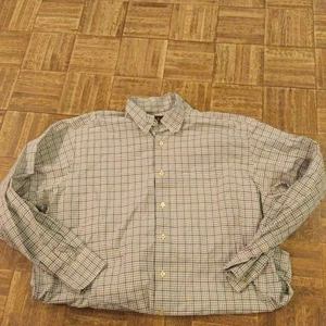 Camisa de manga larga Robert Talbott a cuadros con botones 100 % algodón talla XL - Imagen 1 de 7