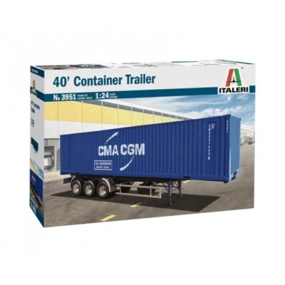 Semirimorchio 40' Container Trailer kit 1:24 - Immagine 1 di 4