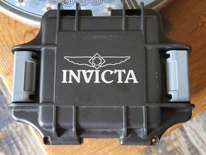 Invicta Watch Box Black Single Watch Capacity Has Foam Insert Used Empty 6" X 5" - Picture 1 of 7