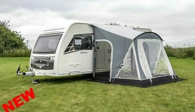 Sunncamp Swift 220 SC Deluxe Caravan Porch Awning With Rear Upright Pads SF2067 - Image 1 of 4