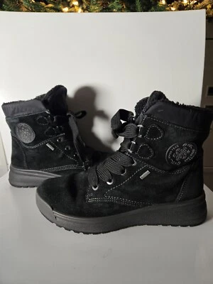 Bota de moda ARA Gore-Tex para mujer Aubrey negra gamuza EE. UU. 6 Foto 1 de 4
