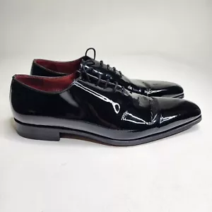Magnanni Cruz II 2 schwarze elegante Oxford-Schnürschuhe aus Lackleder Größe 8 - Bild 1 von 14