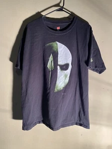 Arrow Deathstroke Mask T-Shirt Green Assassin DC Villain TV CW Adult Mens - Picture 1 of 9