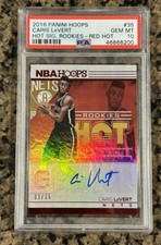 2016-17 Panini NBA Hoops - Hot Signatures Rookies Caris LeVert #35  PSA 10