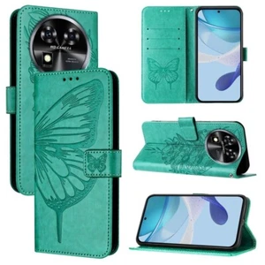 For Oukitel C37 Embossed Butterfly Leather Phone Case cover shell - Photo 1 sur 1