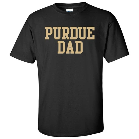 Purdue Boilermakers Basic Block Dad T-Shirt - Black Cover