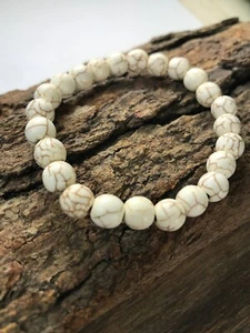 White Turquoise Bracelet from Pakistan - Picture 1 of 11