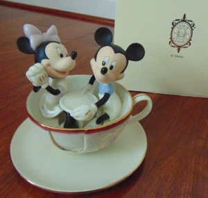 Lenox Mickey's Teacup Twirl Disney Sweethearts box COA 24K gold trim - Picture 1 of 6