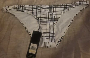 NUOVO Dolce Vita PLAID Mirage bikini fondo nuoto TAGLIA M NUOVO CON ETICHETTE NERO BIANCO - Foto 1 di 3