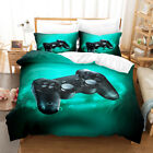 PS3 controller gamepad bedding young man gamer green bed cover single bed