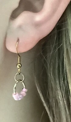 Pink And Blue Spring Inspired Bracelets And Matching Earrings - Image 1 of 4