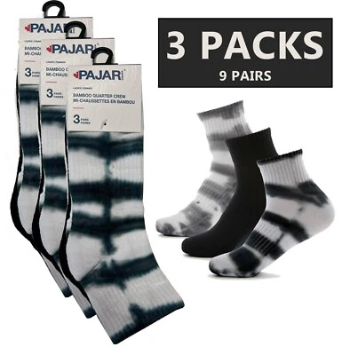 Pajar Women's 3 Pairs Socks Bamboo Quarter Crew (S01) - 3 Pack - Image 1 of 2