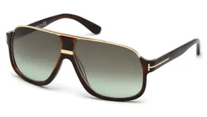NEW Tom Ford Elliot TF 0335 56K Havana & Gold Sunglasses Green Gradient Lens - Picture 1 of 1