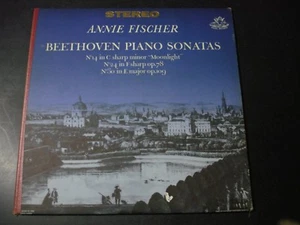 ANNIE FISCHER BEETHOVEN PIANO SONATAS LP RECORD ANGEL S 35791 - Imagen 1 de 3