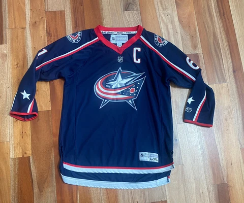 Columbus Blue Jackets CCM Youth Rick Nash Hockey Sports Jersey SIZE Large / XL Cover