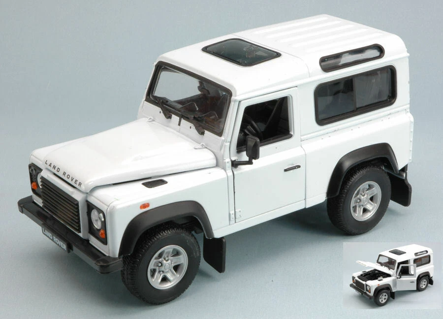 Land Rover Defender 90 1984 White 1:24 Model 0342 WELLY - Immagine 1 di 1