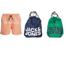 jack & Jones Men's 3-Pc. Swim Trunks Towel & Drawstring Beach Bag Set 12210404 M