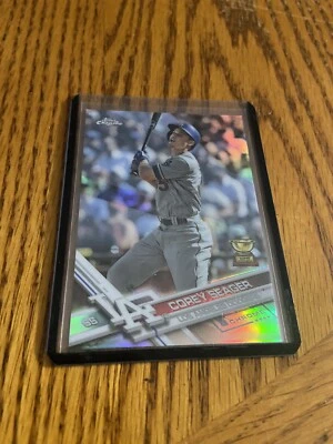 2017 Topps Chrome Gold Rookie Cup REFRACTOR Corey Seager   Dodgers RC WS MVP - Image 1 of 2