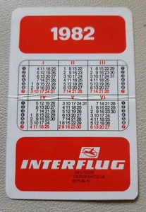 *RAR* DDR Interflug Taschenkalender 1982 Reklame Ostalgie Fluggesellschaft 1981 - Picture 1 of 3