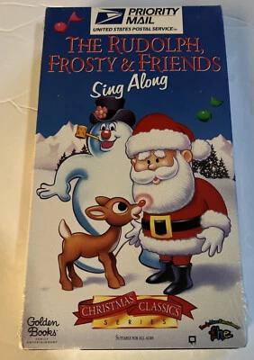 Rudolph Frosty & Friends Sing Along Kids Christmas Songs VHS 1996 New Sealed - Image 1 of 4