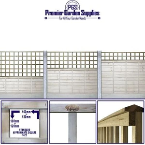 Premier Square Trellis Garden Lattice Climbing Plant Various Sizes & Colours 1-4 - Picture 1 of 43
