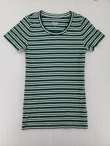 Top camicia donna J CREW vestibilità perfetta cotone a righe taglia XS S L - Foto 1 di 11