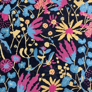 POLLACK FABRICS EPINGLE CUT VELVET UPHOLSTERY FABRIC FRIDA PARRO 2 YARDS - Picture 1 of 5