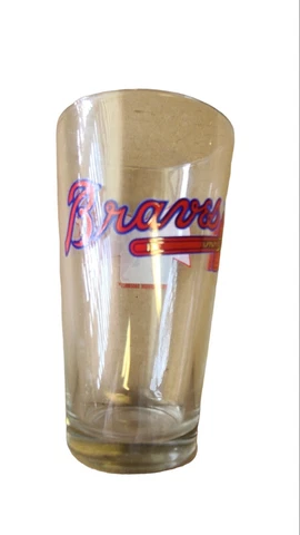 Atlanta Braves Budweiser 5 3/4 Inch Glass MLB Cover