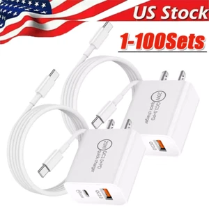 IPhone 15 16 Pro Max Plus USB-C to USB-C Cable Fast Charging PD Type C Cord lot - Picture 1 of 16