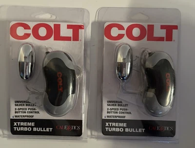 Lote de 2 Juguetes Sexuales Vibrador Clítoris Huevo Bala Plata Colt Xtreme Turbo Foto 1 de 2