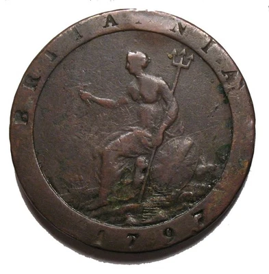 OLD COLONIAL COINS 1797 GB PENNY - Image 1 of 2