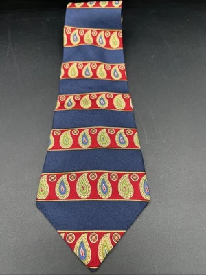 Corbata de seda Tommy Hilfiger AZUL MARINO CON TIRAS DE PAISLEY ENVÍO GRATUITO Foto 1 de 4