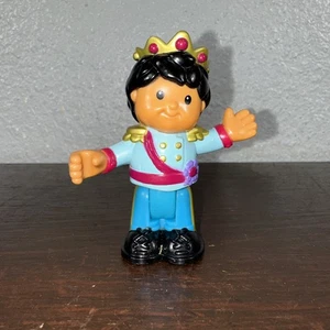 Fisher Price Little People Bendable King Prince Boy Crown Black Hair - Picture 1 of 3