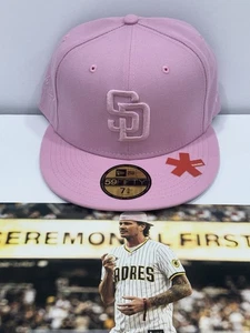 San Diego Padres To The Stars Hat Tom Delonge MLB Flat Brim Pink 7 5/8 SOLD OUT - Picture 1 of 3