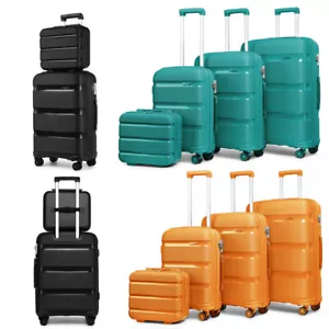 14/20/24/28Inch Polypropylene Hand Cabin Luggage Travel Hard Shell Suitcase Set - Picture 1 of 107