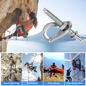 Heavy Duty Rock Climbing Bolt Hanger Wall Anchor For Carabiner High Quality UK - Picture 1 of 15