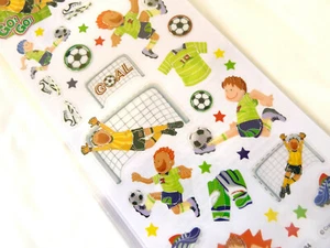 Fußball Aufkleber Kinder Etiketten für Handwerk Dekoration Kartenherstellung WD-46 - Bild 1 von 2