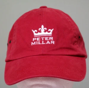 Peter Millar Golf Hat Cap Gray Baseball Adjustable Strapback Crown Logo Dad Prep - Picture 1 of 6