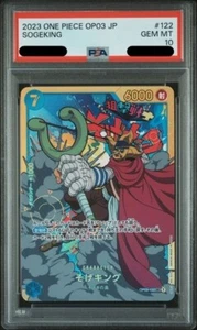 Tarjeta japonesa PSA 10 como nueva Sogeking Pillars of Strength OP03-122 SEC de una pieza - Imagen 1 de 2