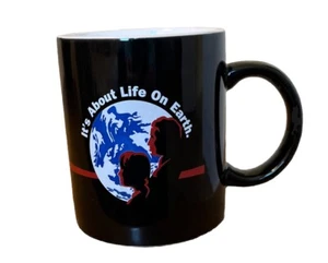 Rare Mug INTERNATIONAL SPACE STATION It's About Life on Earth Black 8 oz - Picture 1 of 6