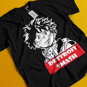 Deku T-Shirt My Hero Academia Bakugo Katsuki Tee Anime Midoriya Dabi Shoto Shirt - Picture 1 of 6