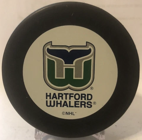 Hartford Whalers - NHL logo, InGlasCo - Official, Vegum, Slovakia puck Cover