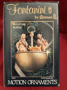 Fontanini Holy Family Nativity Motion Ornament Exclusively By Roman, Inc. - Picture 1 of 8
