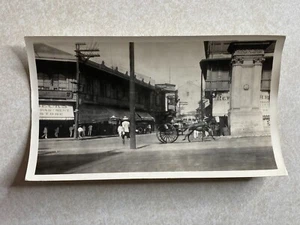 H1763 Photo WW2 WWII Era The Escolta Main Street Business area 5 1/2 x 3 1/4" - Picture 1 of 2