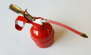 Oil Can Lubricant Metal Can Flexible Spout Nozzle Trigger Thumb Action 1/2 Pint - Picture 1 of 1