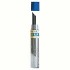 Recharge plomb crayon Pentel, plomb bleu 0,7 mm, 12 fils/tube, paquet de 12 tubes