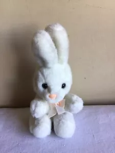 Vintage 1992 People Pals Ostern sitzen weiß Hase Kaninchen Plüschtier Kuscheltier - Bild 1 von 7