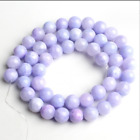 6/8/10/12Mm  Faceted Light Purple Jade Round  Beads  For Jewelry Making 15"